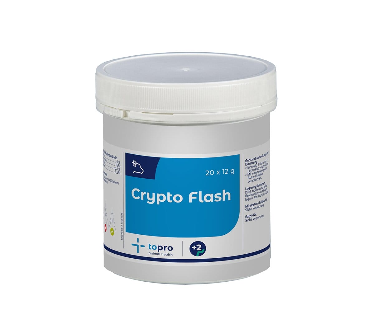 Topro Crypto Flash Bolus für Kälber – unterstützt die Gesundheit und stärkt die Widerstandskraft in den ersten Lebenswochen
